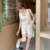 现货，马甲阔腿短裤两件套2B203-1573-P145-K218，女装套装/套裙，淑塔可可