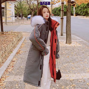 现货，推荐! 大毛领中长款工装棉服151-3021图片