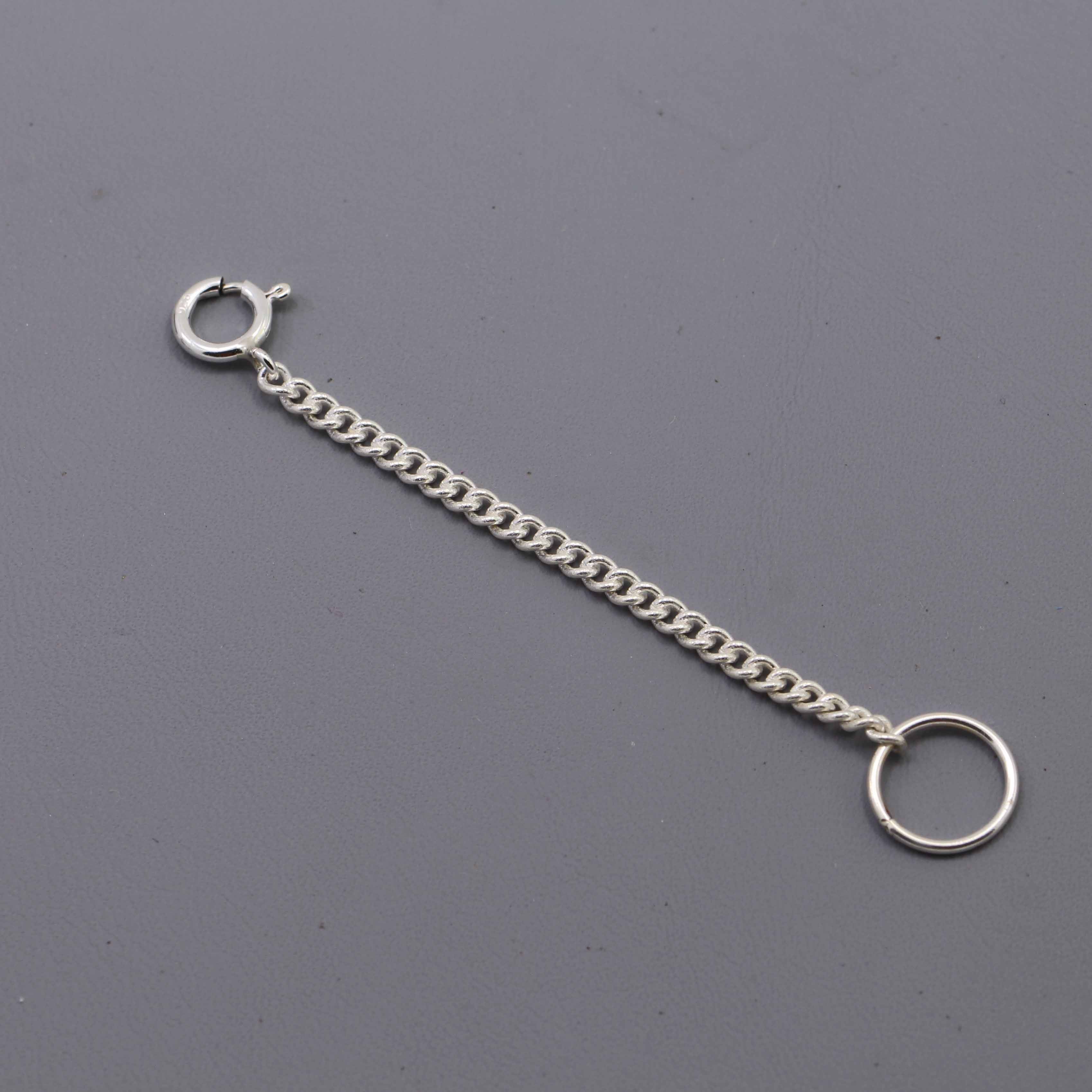 925银链条手工diy 宽2.5mm侧身链手链项链延长链子弹簧扣ot扣配件,饰品/流行首饰/时尚饰品新,链条,淘宝优惠券,粉丝福利购,淘宝优惠卷