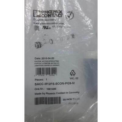 议价 PHOENIX CONTACT SACC-M12FS-5CON-PG9-M(1681486)