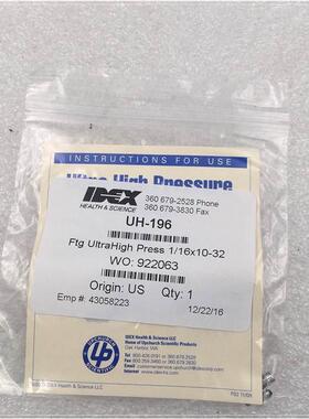 议价IDEX UH-196 Ftg UltraHigh Press 1/1610-32 WO:922063