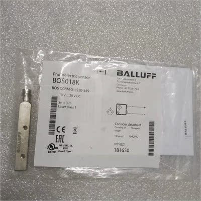 议价BALLUFF巴鲁夫 BOS018K  BOS Q08M-X-LS20-S49