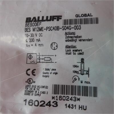 议价BALLUFF巴鲁夫 BES M12ME-PSC40B-S04G-003 BES00EF