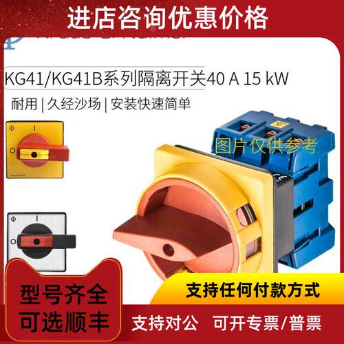 议价K+N 隔离开关 20 A 1,5 KW工业用 KG10A T202/01 E