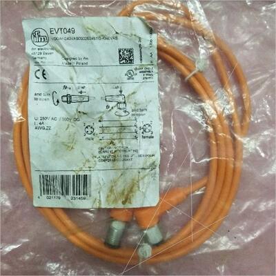 议价IFM易福门连接线 EVT049 4芯 2米 M12 双头