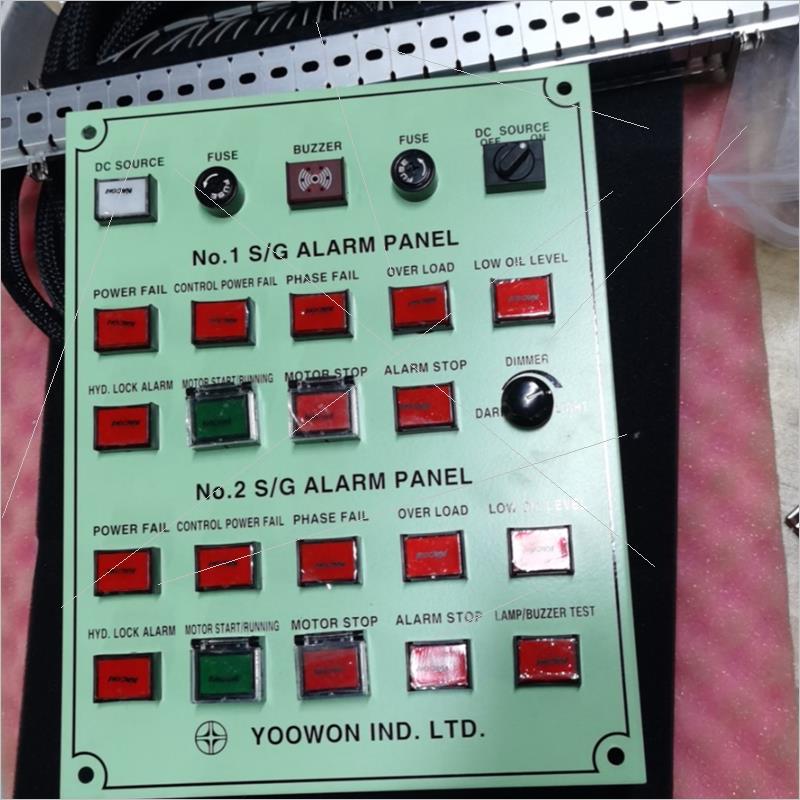 议价No.1 S/G No.2 S/G ALARM PANEL  YOOWON舵机控制面