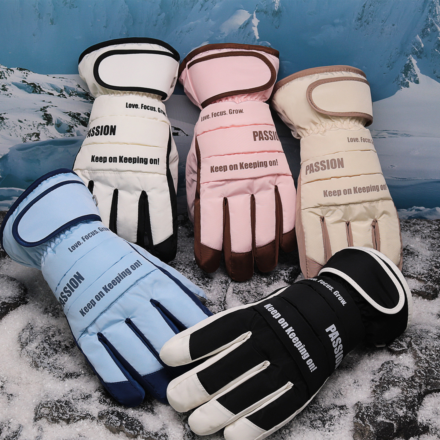 滑雪手套冬季加厚绒棉户外骑行防泼水防风保暖玩雪防滑触屏男女士,户外/登山/野营/旅行用品,滑雪手套,淘宝优惠券,粉丝福利购,淘宝优惠卷