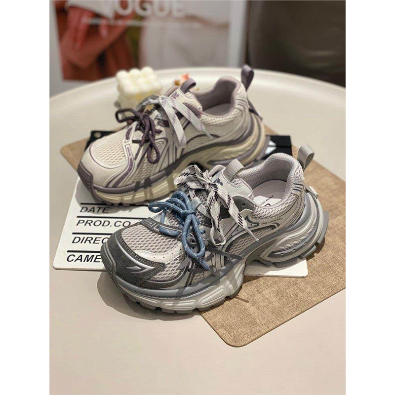 真皮老爹鞋女2026春季新款厚底增高时尚舒适休闲百搭运动跑步鞋潮