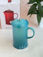 French Le creuset Cool Color French press, hand-brewed coffee maker, British tea maker with original packaging 1L cold water bottle thumbnail 8