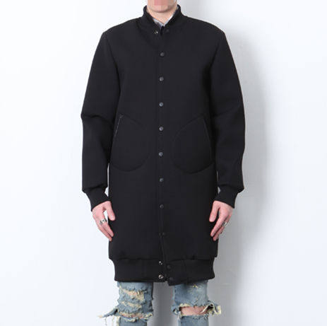 【国现清仓】韩国代购正品 宽松中长款太空棉棒球服夹克外套男冬