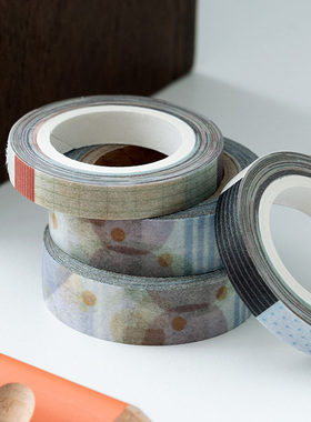 韩国202hosil小清新拼贴图案手帐纸质胶带创意标签备忘装饰贴纸