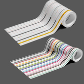 韩国glen模切PET美纹胶带ins手帐装 饰素材手账标记贴咕卡长条贴纸