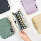 韩国Full旅行护照包钱包一体男女纯色防水机票证件票据整理收纳包