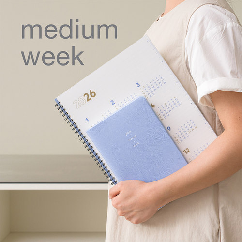 full软皮面2026日期型周计划本子