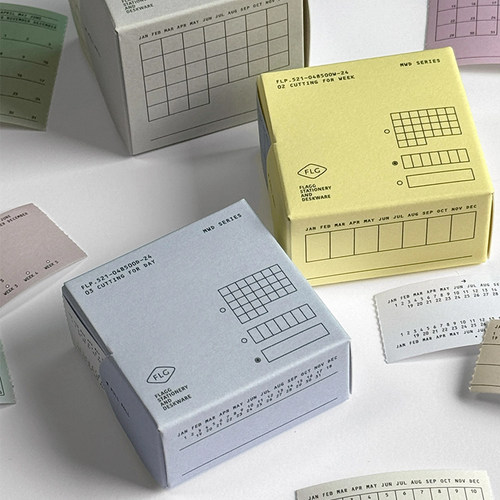 flagg可撕便签贴月周打卡便利贴