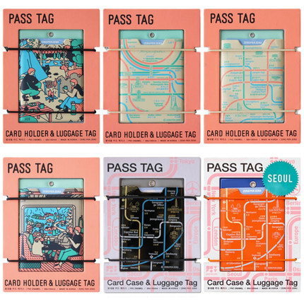 韩国ZEROPERZERO 东京首尔纽约伦敦交通地图行李牌旅行箱吊牌卡套