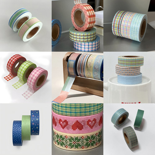 yoyilstudio格纹纸质胶带贴纸