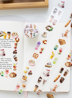 韩国iplaybox生活物品手帐胶带PET透明卷状贴纸ins手账本diy素材