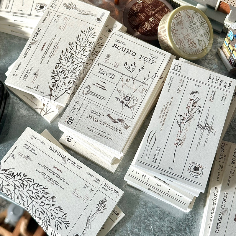 mewmewbeam秋季装饰复古风便签本