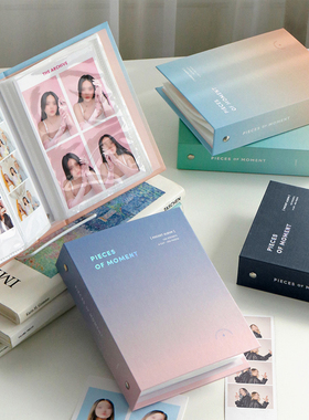 韩国iconic硬面人生四格相片卡册韩周明信片6寸照片四宫格收纳本