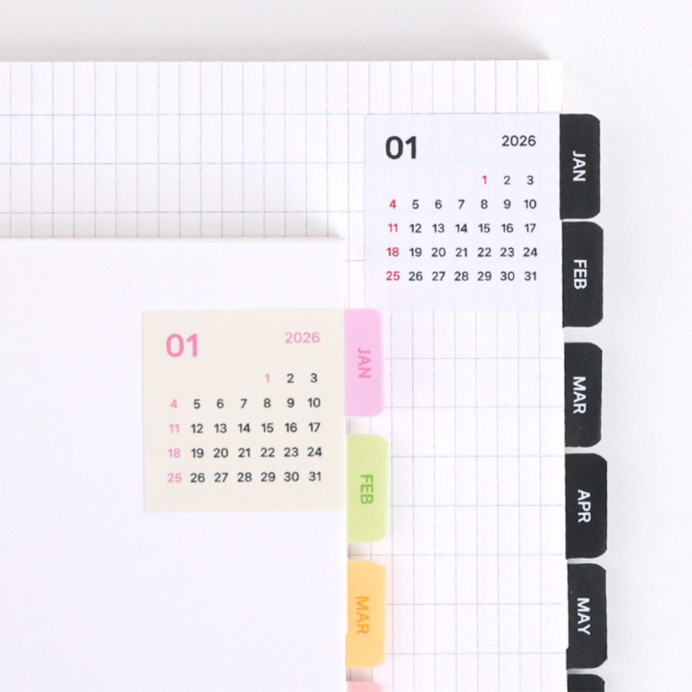 wannathis简约2026纸质索引贴纸