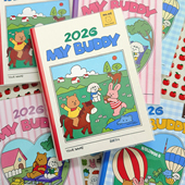 韩国Dailylike卡通ins彩页2026年mybuddy日程计划记事本子手账本