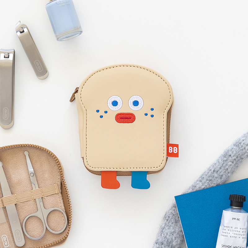 可愛吐司Romane便攜指甲剪刀套裝