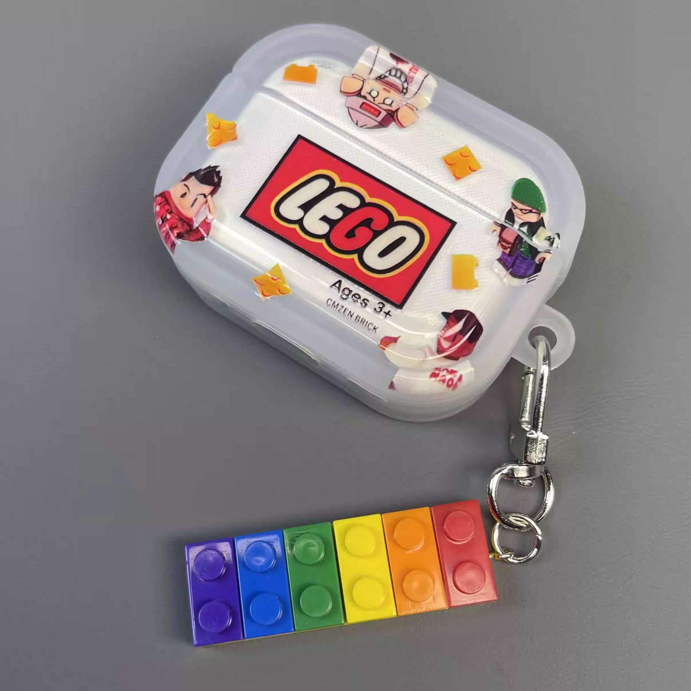 积木公仔适用于苹果airPods4保护套airPodspro3保护壳airPodspro2苹果蓝牙耳机保护套airPods3耳机保护壳5代