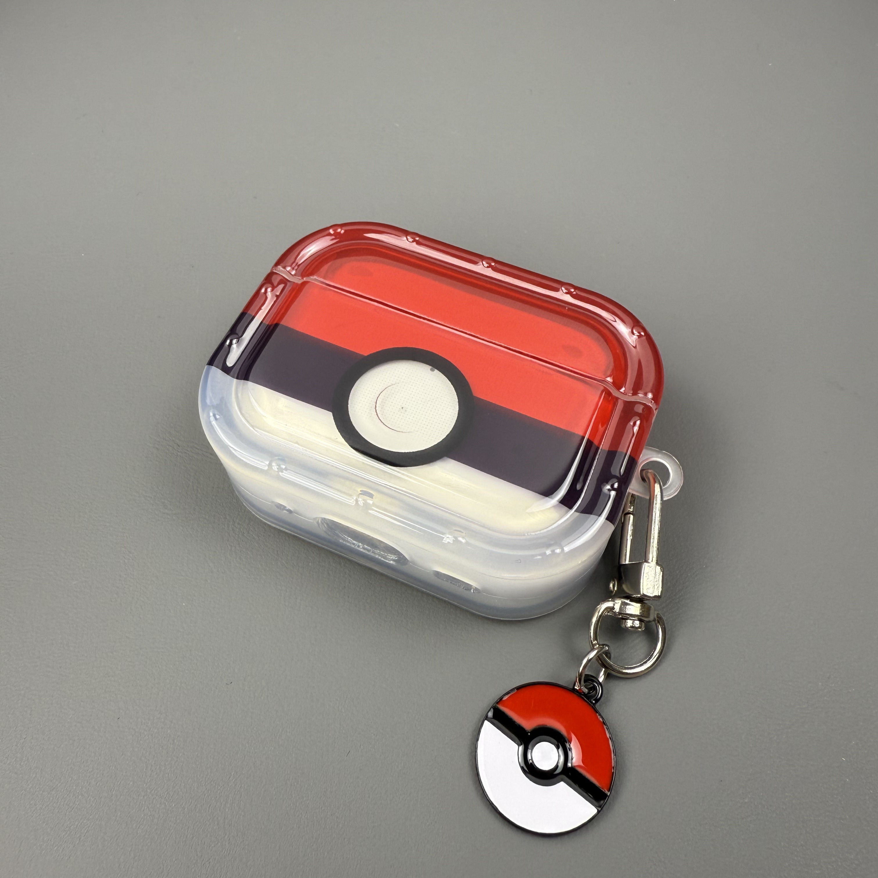 半透精灵球苹果适用AirPods4保护套AirPodspro2保护壳AirPods3苹果无线蓝牙耳机AirPodspro保护壳华强北5代