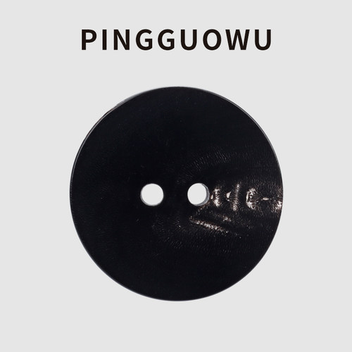 满300减30天然黑水牛角纽扣