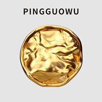 Pingguowu Новая древняя золотая металлическая кнопка ретро старая пуговица текстуры Внешняя шерстяная шерстяная пряжка