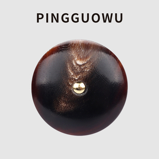 PINGGUOWU 纽扣 高档真牛角铜脚扣子衬衣毛衣钮扣配件旗袍汉服唐装
