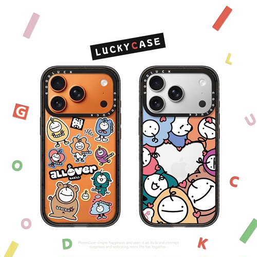 C家韩国男团ALLOVER联名公仔适用iphone17手机壳16promax苹果15pro透明MagSafe磁吸14plus趣味13卡通12可爱