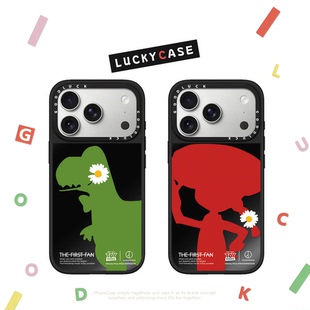 C家联名玩具总动员GD权志龙雏菊人物剪影适用iphone17手机壳16promax苹果15pro镜面磁吸14plus潮牌13小众12