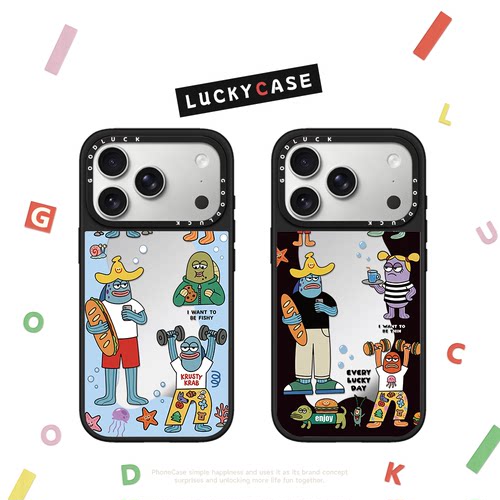 CASETIFIY环绕多巴胺比奇堡居民适用iphone17手机壳16promax苹果15pro镜面MagSafe磁吸14plus卡通13可爱12