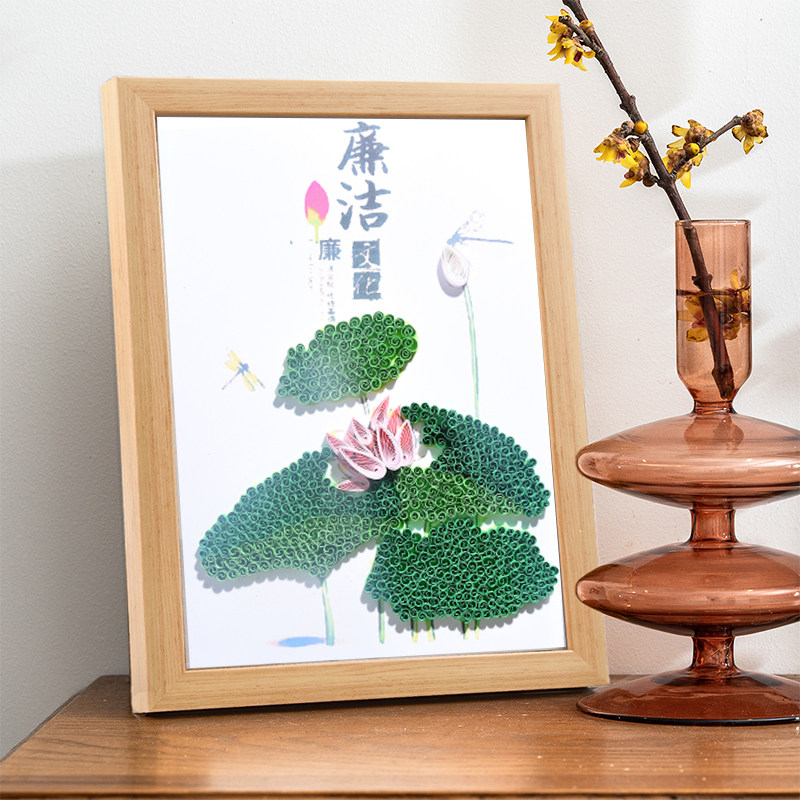 衍纸廉洁主题儿童手工diy制作公司活动小学生幼儿园衍纸画材料包