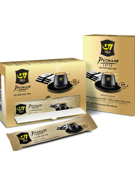 越南代购正品G7 GOLD金装Rumi Picasso LATTE速溶咖啡252g盒装