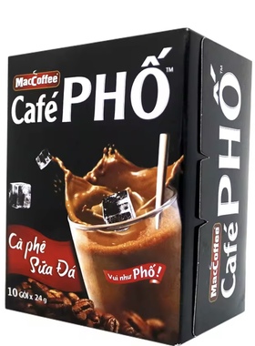 买2盒包邮/越南cafe pho咖啡maccoffee加浓三合一速溶咖啡240克