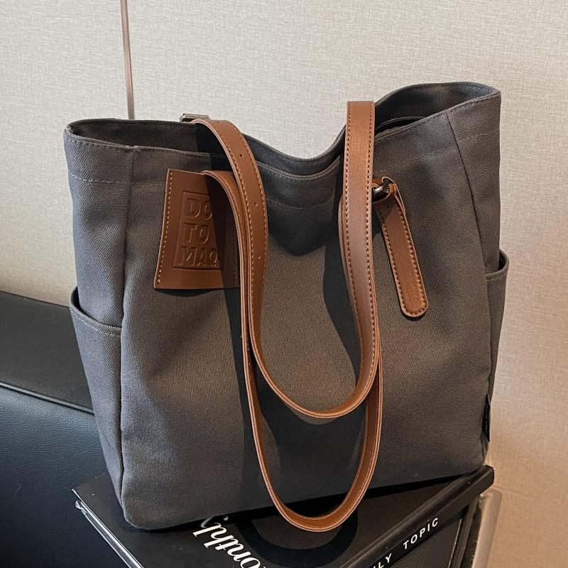 通勤大容量帆布托特包