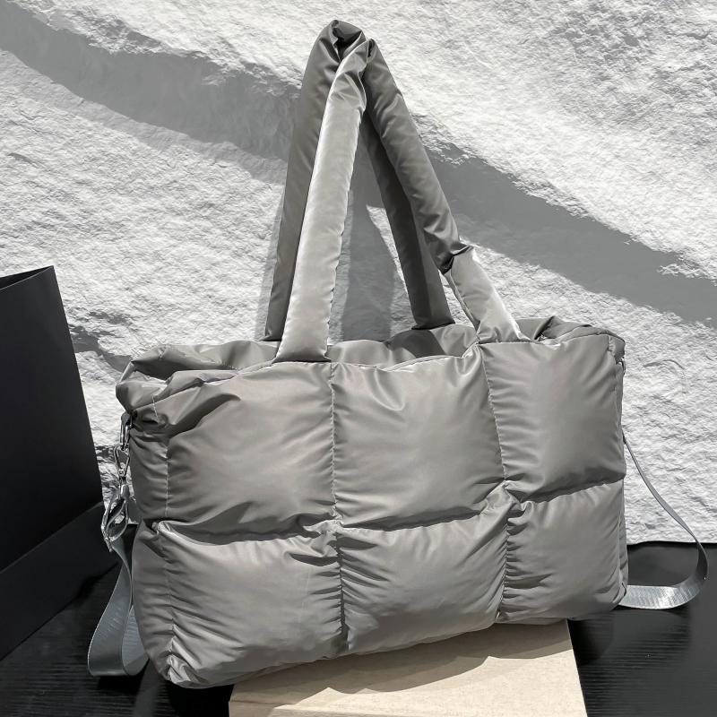 简约百搭云朵泡芙韩版方块托特包