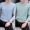 Group 21- V-neck light blue+V-neck pea green