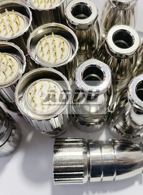 M23公母航空插头623T编码器传感器针孔6P9T12 16 19芯圆/方连接器