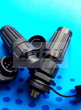 IP68电连接器 对接塑胶航空插头Z108-8A/8K 8芯 浮动式航插