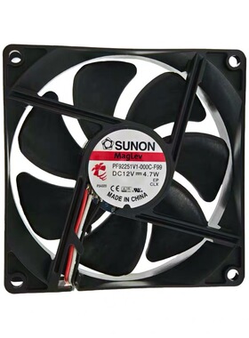 全新建准SUNON原装正品风机PE92251V1-000C-F99风扇3线12V散热器