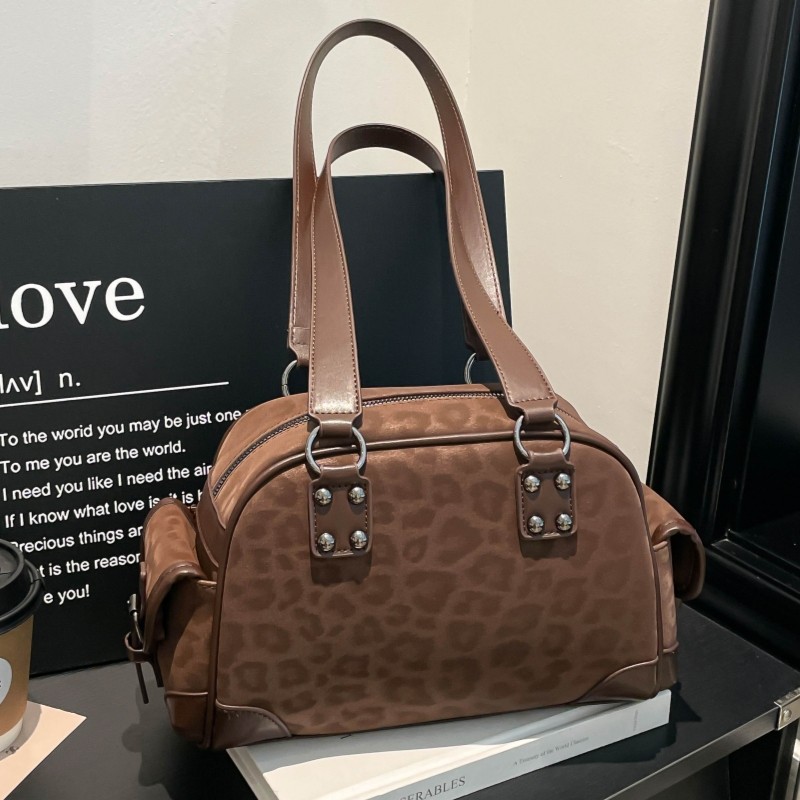 甜美手拎腋下包包女2026新款潮时尚豹纹枕头包复古百搭通勤单肩包,箱包皮具/热销女包/男包,腋下包,淘宝优惠券,粉丝福利购,淘宝优惠卷