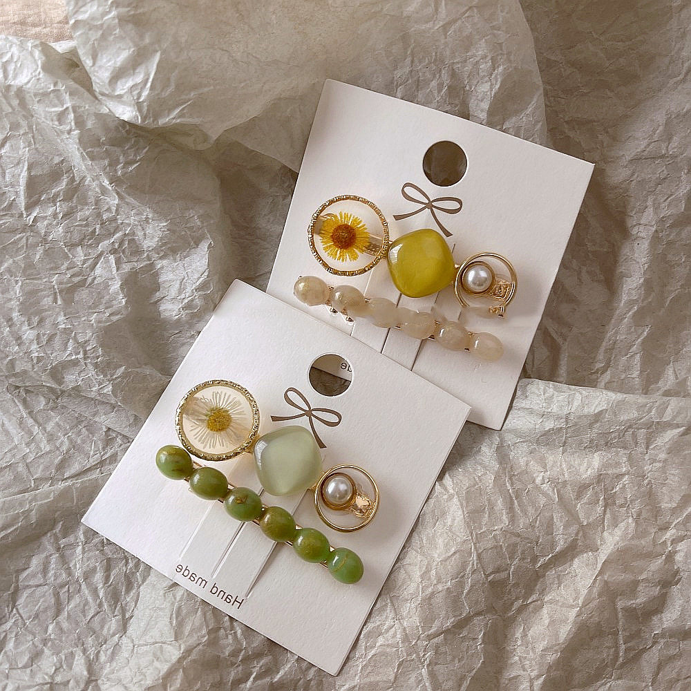 复古干花发夹侧边夹2026新款发卡女甜美气质珍珠小众高级感鸭嘴夹,饰品/流行首饰/时尚饰品新,发饰,淘宝优惠券,粉丝福利购,淘宝优惠卷