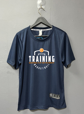 纯色宽松训练服短袖男透气轻薄体恤速干户外爬山运动健身跑步T恤