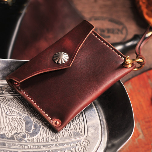 cxl霍尔文油蜡皮复古零钱包卡包