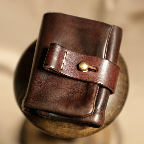 头层牛皮男士复古简约钱包卡包