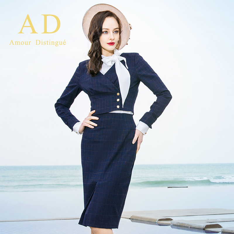 ADʱÉÐÐÞÉíÎ÷×°Á½¼þÌ×´ºÏÄÃûæÂСÏã·ç¸´¹ÅÌ××°¸ß¶ËOLÖ°Òµ×°Å®×°